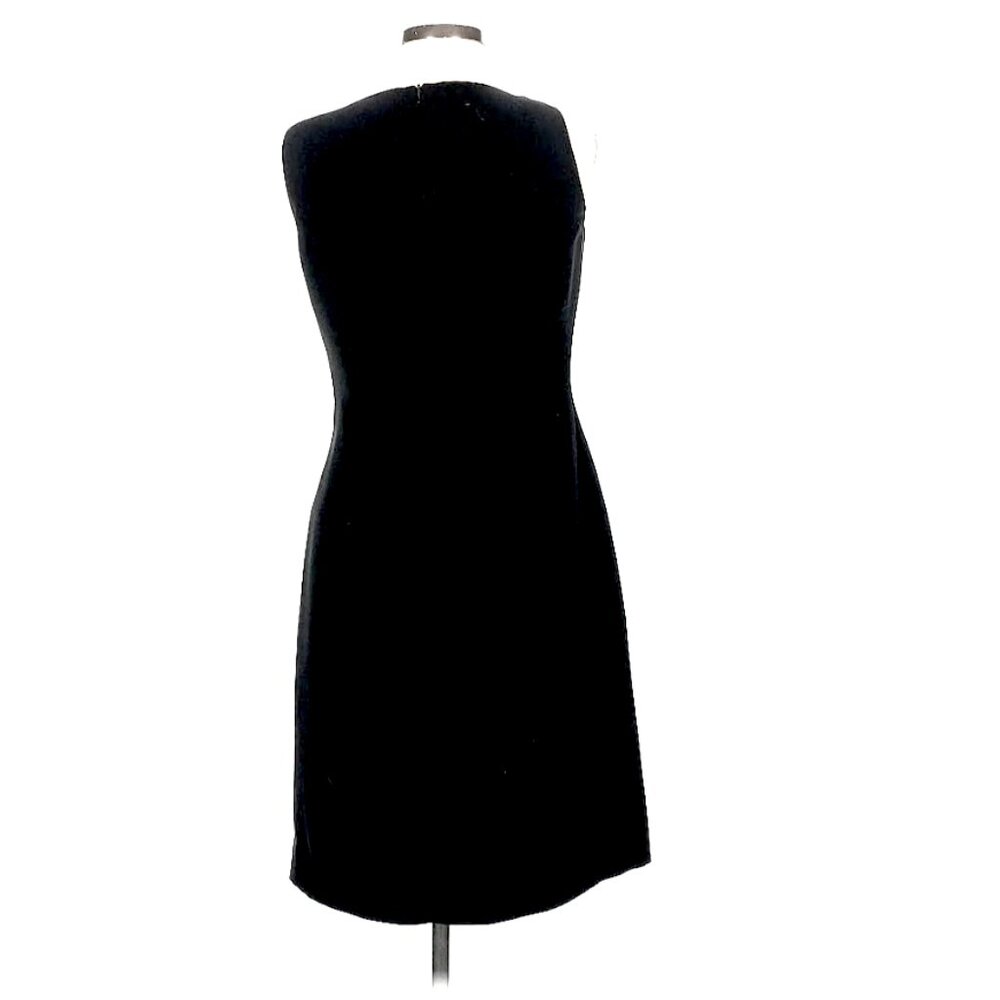 Jones Wear Black Floral Jacquard Sheath Cocktail Dress - Size 6 - Like New - Picture 2 of 7